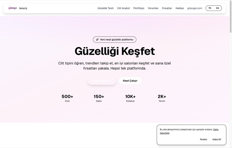 glossgo Beauty ekran görüntüsü
