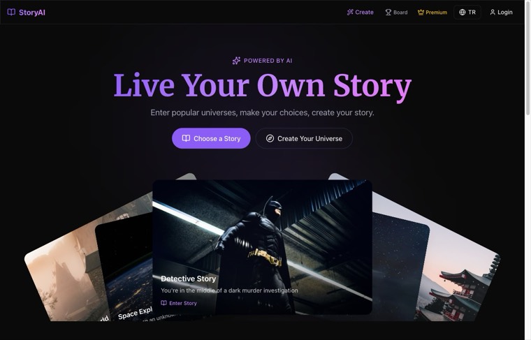 Story Platform ekran görüntüsü